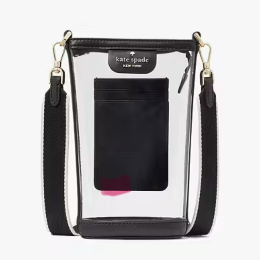 Kate Spade Clare See Through NS Phone Crossbody Stadium Bag.